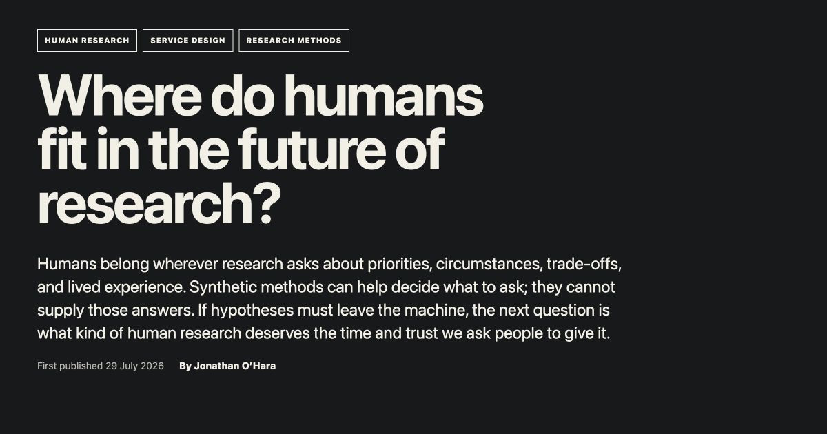 Preview of the human-data article, Where do humans fit in the future of research?